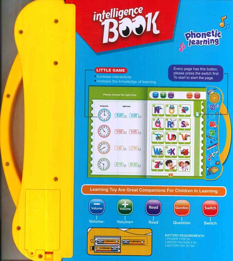 Learning Toys - Study Book Intellectual Learning English E-Book for Kids