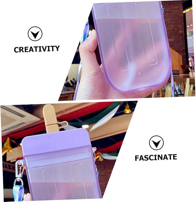 Cute Popsicle Water Bottle with Strap