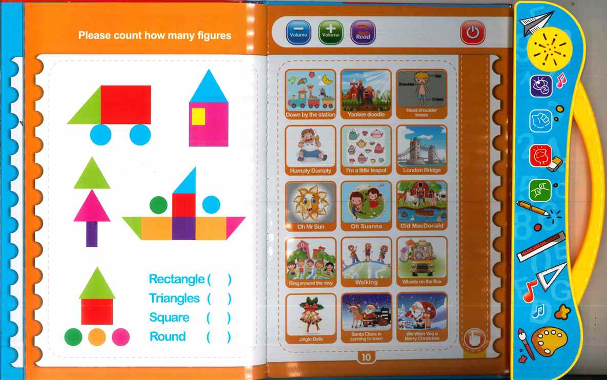 Learning Toys - Study Book Intellectual Learning English E-Book for Kids