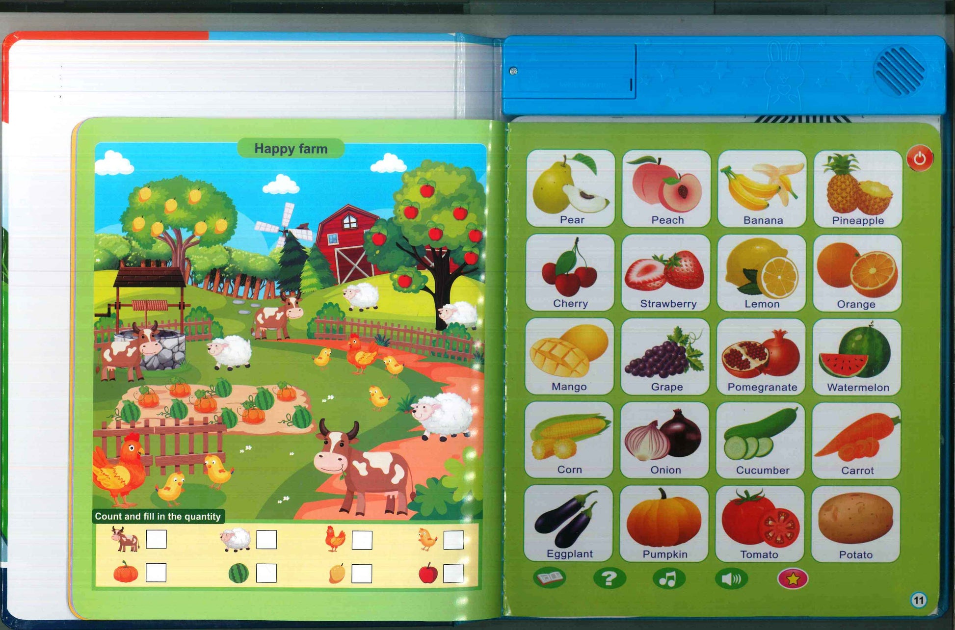 Learning Toys - Study Book Intellectual Learning English E-Book for Kids