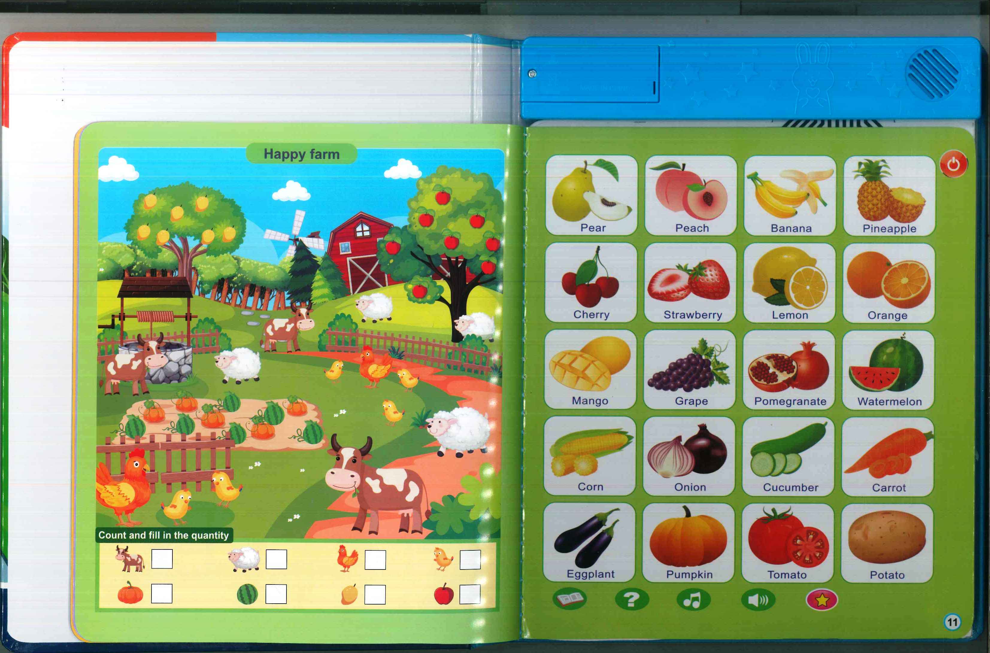 Learning Toys - Study Book Intellectual Learning English E-Book for Kids