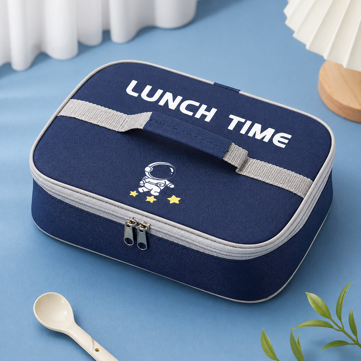 Cute Astronaut Theme Lunch Bag High-Quality Insulated Thermal Food Box