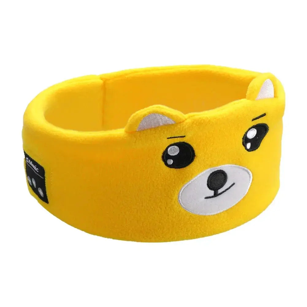 Kid Bluetooth Headphone Sleep Mask Bluetooth 5.0 Stereo Music Player Support Handsfree Soft Music Headband For Children Gifts