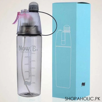 Water Spray Bottle 600ml - Sports Misting Water Bottle for Gym, Cycling & Outdoor - Summer Cooling Hydration Drink Cup